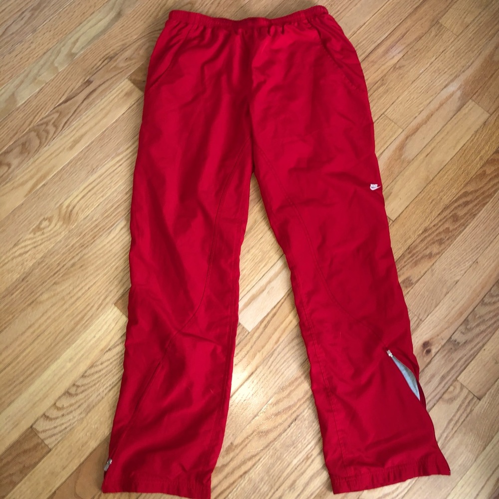 Red Nike Track pants/joggers